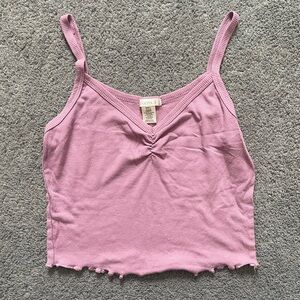 Bozzolo Purple Ribbed Camisole